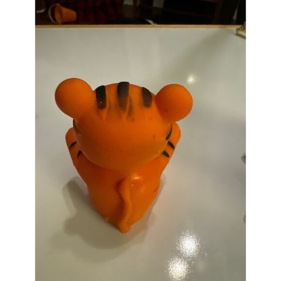 Vintage Stahlwood 1981 4 1/2” Tiger Squeak Toy Squeaker Works Squeaky Play Toy - Picture 3 of 7